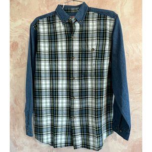 On the Brink NWOT cotton Front button Long sleeve shirt youth size L‎ 16-18